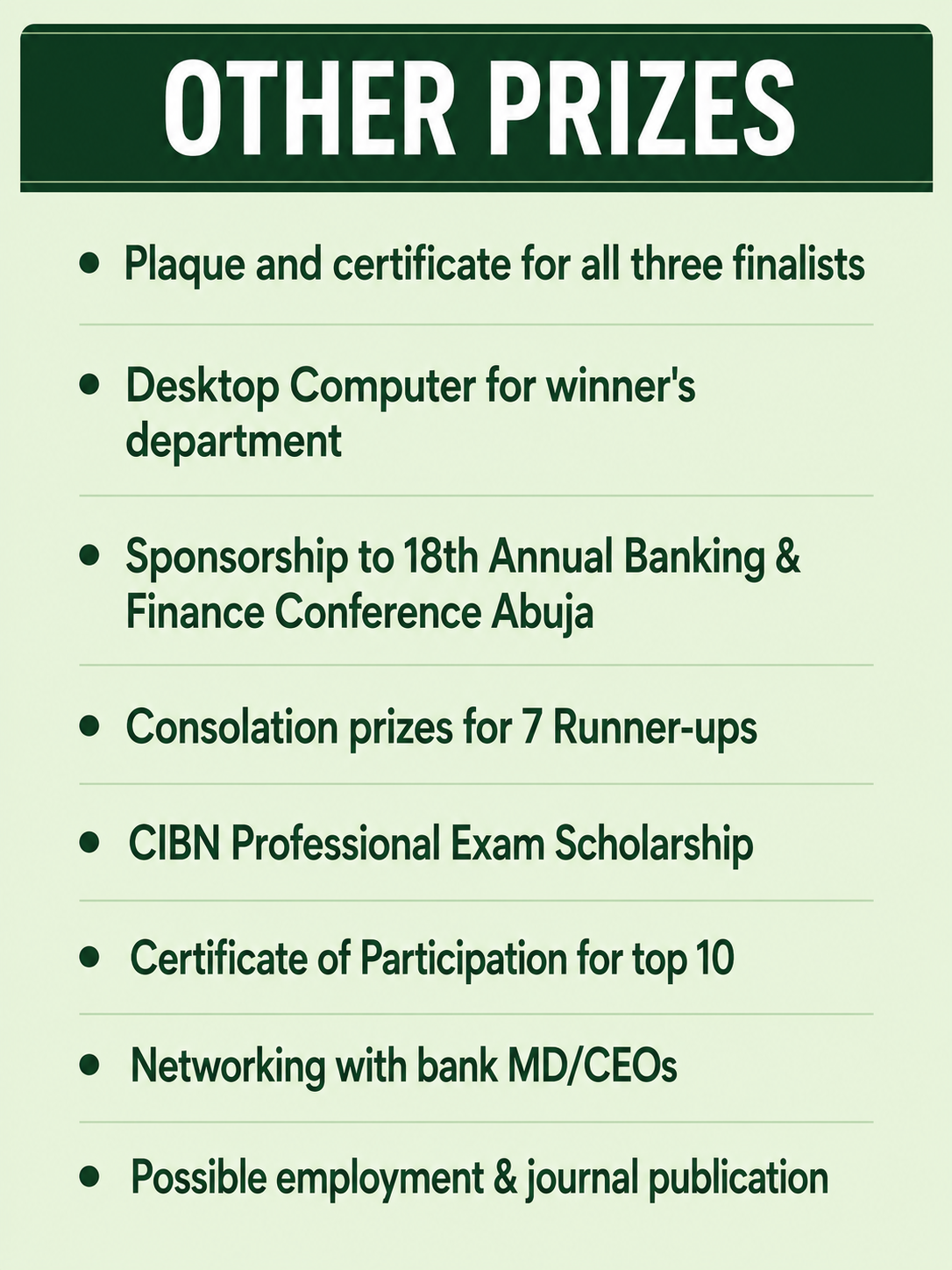 Other Prizes